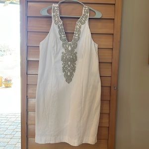 Beautiful white with gold trim Lilly Pulitzer dress!